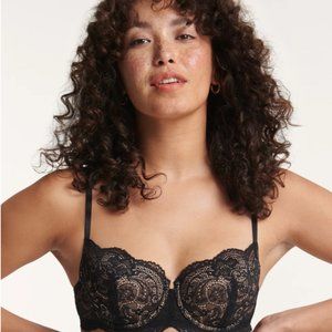ThirdLove 24/7 Black Lace Balconette 36A